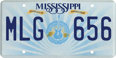 MS license plate MLG656