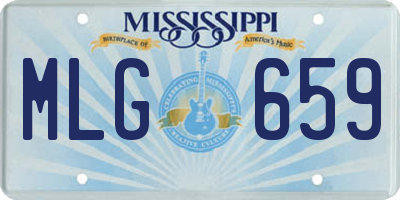 MS license plate MLG659