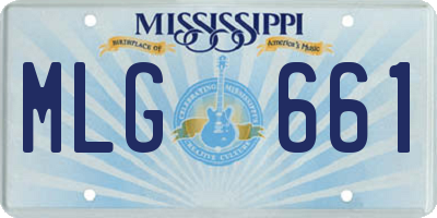 MS license plate MLG661