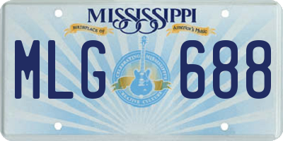 MS license plate MLG688