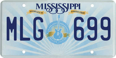 MS license plate MLG699