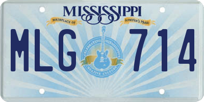 MS license plate MLG714