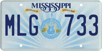 MS license plate MLG733