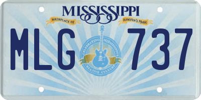 MS license plate MLG737
