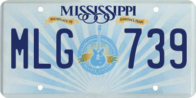 MS license plate MLG739