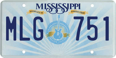 MS license plate MLG751