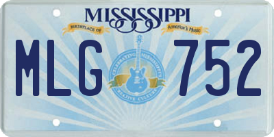 MS license plate MLG752