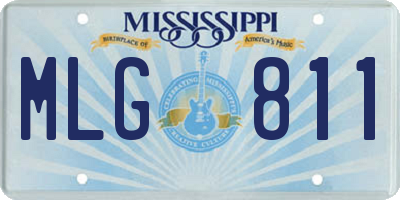 MS license plate MLG811
