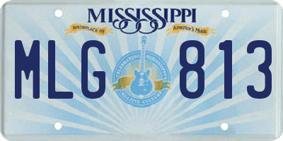 MS license plate MLG813