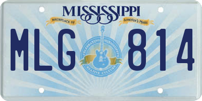 MS license plate MLG814