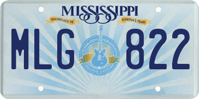 MS license plate MLG822