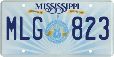 MS license plate MLG823