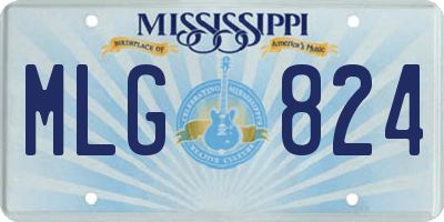 MS license plate MLG824