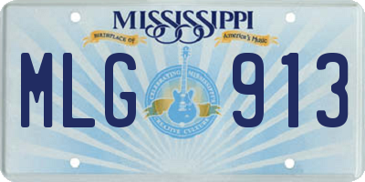 MS license plate MLG913