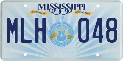 MS license plate MLH048