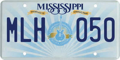 MS license plate MLH050