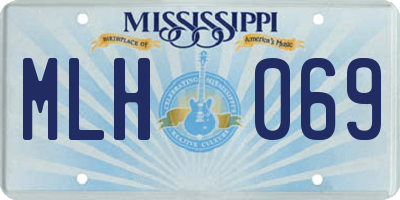 MS license plate MLH069