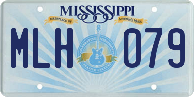 MS license plate MLH079