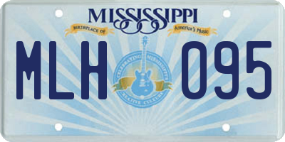 MS license plate MLH095