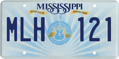 MS license plate MLH121