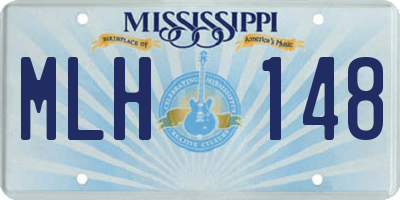 MS license plate MLH148