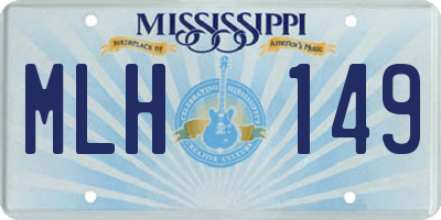 MS license plate MLH149