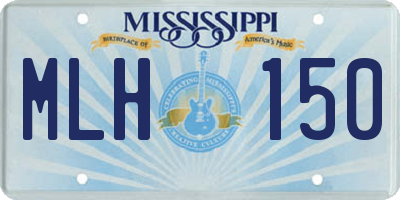 MS license plate MLH150
