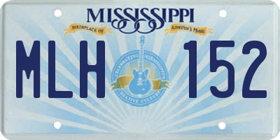 MS license plate MLH152