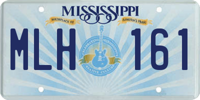 MS license plate MLH161
