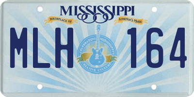 MS license plate MLH164