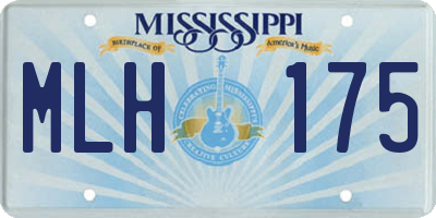 MS license plate MLH175
