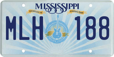 MS license plate MLH188