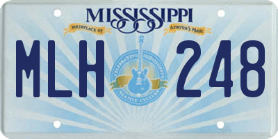 MS license plate MLH248
