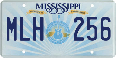 MS license plate MLH256
