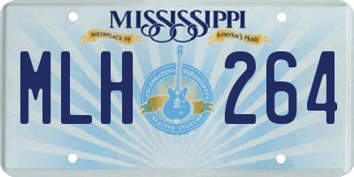 MS license plate MLH264