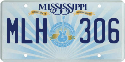 MS license plate MLH306
