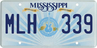 MS license plate MLH339