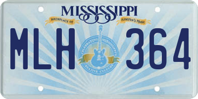 MS license plate MLH364