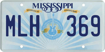 MS license plate MLH369