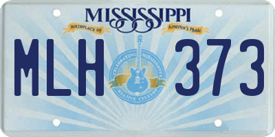 MS license plate MLH373