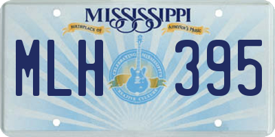 MS license plate MLH395