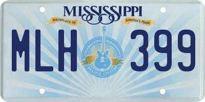 MS license plate MLH399