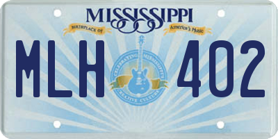 MS license plate MLH402