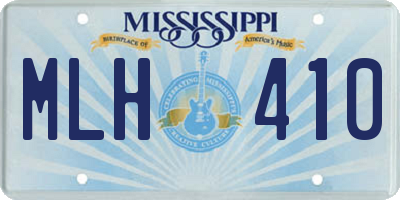 MS license plate MLH410