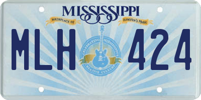 MS license plate MLH424
