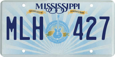 MS license plate MLH427