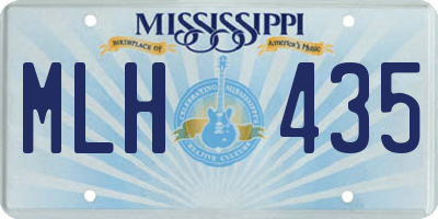MS license plate MLH435
