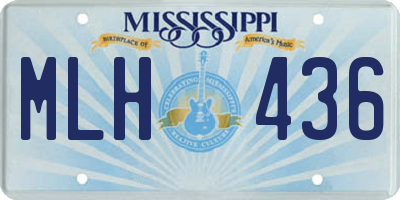 MS license plate MLH436