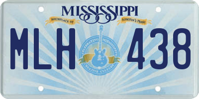 MS license plate MLH438