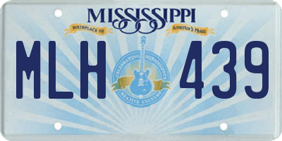 MS license plate MLH439